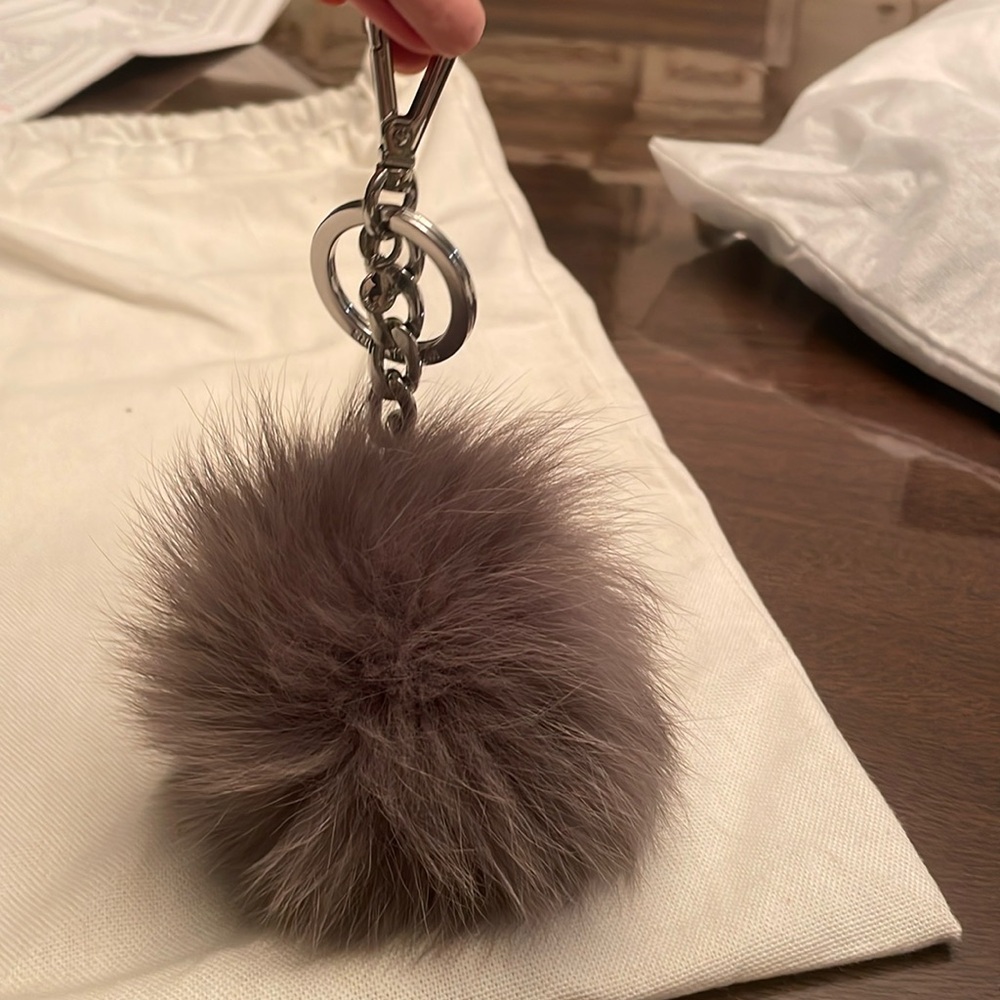 Michael Kors real fur purse charm
